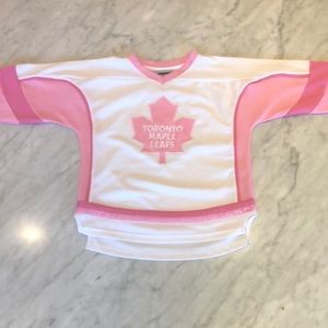 Kids Pink Official Maple Leafs Jersey